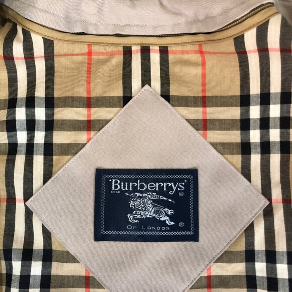 Vintage Burberry Long Coat - Size 8 - Picture 8 of 13